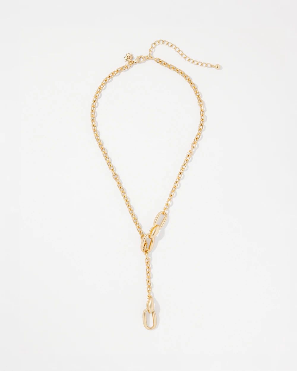Gold Double Links Toggle Necklace | White House Black Market